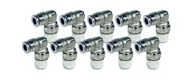 Fit109104021 Switch Suspension Push To Connect Tube Swivel Elbow Fitting For 1/4 Inch Npt Air Line 10 Pack