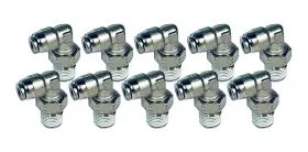Fit109108020 Switch Suspension Push To Connect Tube Swivel Elbow Fitting For 1/8 Inch Npt Air Line 10 Pack