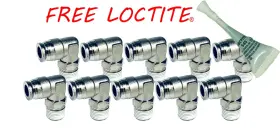Fit109308022 Switch Suspension Push To Connect Swivel Elbow Fitting For 3/8 Inch Npt - Air Line 10 Pac Loctite