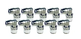 Fit109308023 Switch Suspension Push To Connect Tube Swivel Elbow Fitting For 1/2 Inch Npt 3/8 Air Line 10 Pack