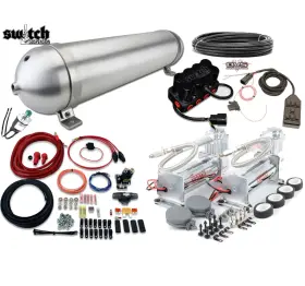 Swiamk-12c444 Switch Suspension Continental 1964-1969 Front Bags And Rear Triangulated 4 Link Kit With Airmanagement #2