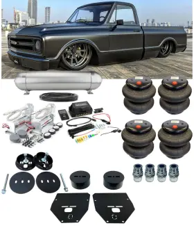 Swiamk-4c444 Switch Suspension Chevrolet C-10 1963-1972 8 Valve Manifold Airlift 3p Management Complete Kit