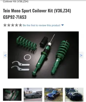 Gsp92-71as3 Tein Mono Sport Coilover Kit V36 Z34 Brand New
