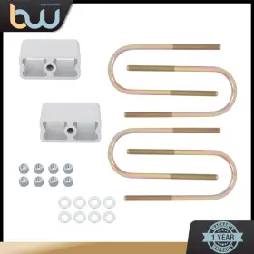 Bw1007664th Tinvhy For 1983-1997 Nissan 720/hardbody Rear Side Lh Rh 3 Inch Lowering Block Kit Aluminum