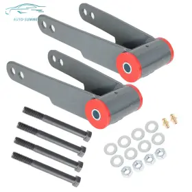 Bw800296th Tinvhy For Ford F-150 2wd 4wd 2009-2020 1 Inch -2 Rear Lowering Drop Steel Shackles Kit