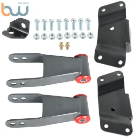 Bw806764th Tinvhy 4 Inch For 1988-1997/1998 Chevrolet Silverado Gmc Rear Drop Kit Shackles And Hangers
