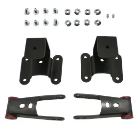 4567 Tom Auto Parts 2 Inch -4 Drop Shackles Hangers Lowering Kit For 94-02 Dodge Ram 2500 3500 2wd 4wd