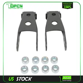 Top18088701s Topcn-autoparts For 07-18 Chevrolet Silverado Sierra 1500 2 Inch -3 Rear Drop Shackles Lowering Kit
