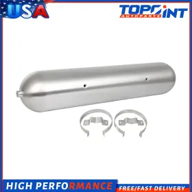 To177673p01 Topoint-autoparts For Air Tank Ride Suspension System 33 Inch Seamless 7 Port 5 Gallon Aluminum