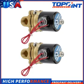 To829113p01 Topoint-autoparts 1/2 Inch Npt Air Ride Suspension Valve Electric Solenoid Brass Fit For Train Horn 2pc