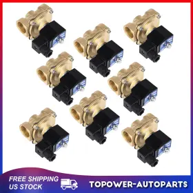 Tr843230s01 Topower 8pcs 1 Inch Npt Electric Solenoid Air Ride Suspension Valve 110v-120v Brass N/c #3