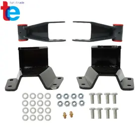 Tr63626 Turitrade For 1965-1972 Ford F100 2wd 3.9l 4.7l 4 Inch Rear Drop Lowering Hanger Shackle Kit #2