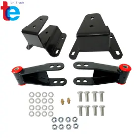 Tr63626 Turitrade For 1965-1972 Ford F100 2wd 3.9l 4.7l 4 Inch Rear Drop Lowering Hanger Shackle Kit