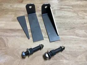 355f-2 Twisted Images Universal Front Shock Relocation Kit - Weld On Towers With Studs