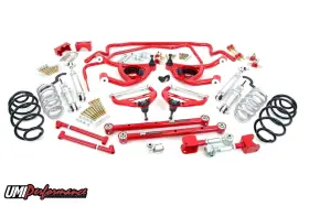 Abf409-67-r Umi Performance 1967 Chevelle Suspension Handling Kit With Coilovers Stage 5 Red