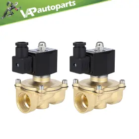 Va843231p01 Vap-autoparts Brass For 2pcs 1 Inch Npt 12v Electric Solenoid Air N/c Ride Suspension Valve
