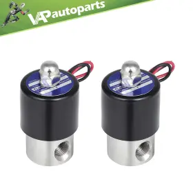 Va843252p01 Vap-autoparts 2 Solid 1/4 Inch Npt 12v Air Ride Suspension Valve Solenoid Electric Stainless Steel