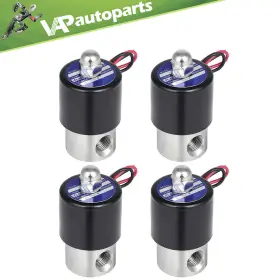 Va843253p01 Vap-autoparts 4 Solid 1/4 Inch Npt 12v Air Ride Suspension Valve Solenoid Electric Stainless Steel