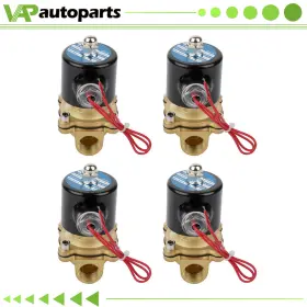 Vap82911401s Vap-autoparts 4pc 1/2 Inch Npt Air Suspension Valve Solenoid Brass Electric For Train Horn