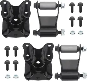 722001 Vastauto Rear Leaf Spring Shackles Hanger Brackets Repair Kit Fit For 1986-2011 Ford