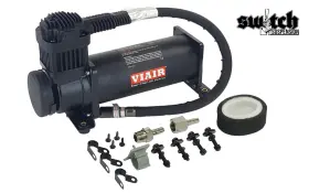 Via40048-1 Viair 400c Black Single Compressor For Air Suspension 150psi