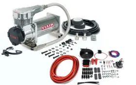Via42500 Viair 425c Gen 2 Chrome Single Compressor For Air Suspension 175psi With Wiring