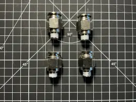 Vxa7152 Vixen Air 1/8 Npt Male To 3/8 Inch Od Hose Push Connect/ptc Straight Fittings