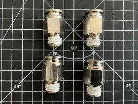 Vxa7383-4 Vixen Air 1/4 Inch Npt Male X 3/8 Od Tube Push To Connect/ptc Straight Fitting 4 Pack