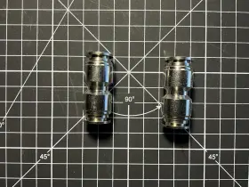 Vxa8238-2 Vixen Air Push To Connect/ptc Union/joint Straight Fitting For 3/8 Inch Od Hoses 4 Pack