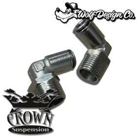 8ptc Wdco 1/2-3/8ptc 1/2 Npt Male To 3/8 Ptc 90 Airline Fittings 4 Pieces #2