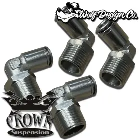 8ptc Wdco 1/2-3/8ptc 1/2 Npt Male To 3/8 Ptc 90 Airline Fittings 4 Pieces