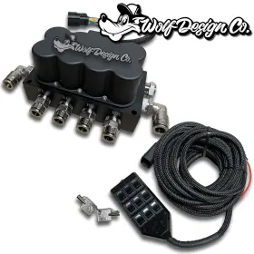 Airman-9swtch-3 Wdco Airman-9swtch-3/8 4 Corner Manifold Valve 9 Switch Box Controller 25ft Extension With 3/8 Fittings