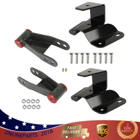 On1059134l Wflnhb For Ford F150& F100 1973-1996 4 Inch Drop Kit Leveling Lowering Shackles Hangers