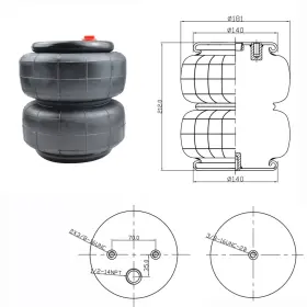 D2600-d2500 Wgns 2 Air Lift Dominator D2600 Bags Single Port 1/2 Inch Npt Springs Suspension #3