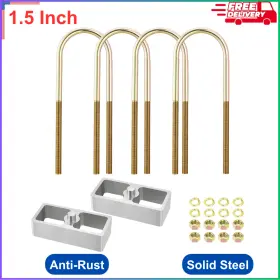 Wt011 Wotuphji Universal Leaf Spring Lowering Block Kit 1.5 In 2-1/2 Inch Wide 5 Long Antirust