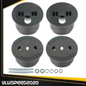 V-02ccf4584asl Ylwspeed20 Universal Front Air Ride Bag Brackets Kit Cups 4.5 Inch Od Fit For Chevy Car Truck #2
