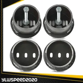 V-02ccf4584asl Ylwspeed20 Universal Front Air Ride Bag Brackets Kit Cups 4.5 Inch Od Fit For Chevy Car Truck