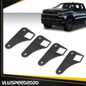 V-02mpa0004asl Ylwspeed20 Square Tubing Air Ride Brackets Ladder Bar Mounting Parallel 4 Link Tabs 2 Inch #2
