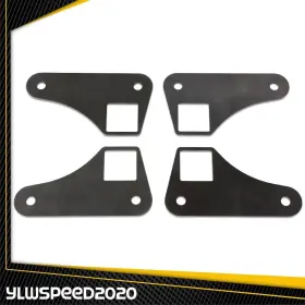 V-02mpa0004asl Ylwspeed20 Square Tubing Air Ride Brackets Ladder Bar Mounting Parallel 4 Link Tabs 2 Inch #3