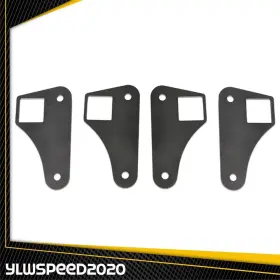 V-02mpa0004asl Ylwspeed20 Square Tubing Air Ride Brackets Ladder Bar Mounting Parallel 4 Link Tabs 2 Inch
