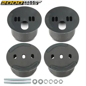 Ylw34692 Ylwspeed2000 Universal Front Ride Bag Brackets Kit Cups 4.5 Inch Od Fit For Chevy Car Truck #3