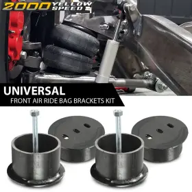 Ylw34692 Ylwspeed2000 Universal Front Ride Bag Brackets Kit Cups 4.5 Inch Od Fit For Chevy Car Truck