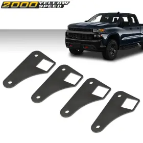 Ylw423739 Ylwspeed2000 New Parallel 4 Link Tabs 2 Inch Square Tubing Air Ride Brackets Ladder Bar Mounting #2