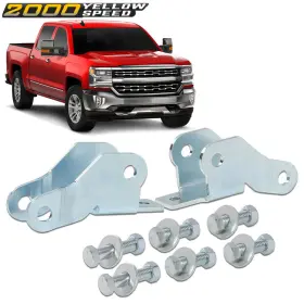 Ylw521066 Ylwspeed2000 Fit For 2007-2018 Chevy Silverado /gmc Sierra 1500 Rear Lowering Shock Extenders #3