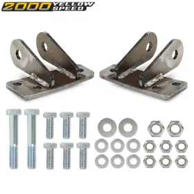 Ylw845512 Ylwspeed2000 Front Shock Relocation / Extender Kit Lowered Truck Fit For 63-87 Chevy C10 C20 #2