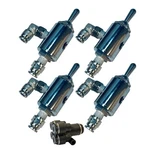 4 Manual Toggle / Paddle Pneumatic Air Valves With Fittings Fill & Dump. Fixed Price $329.90.
