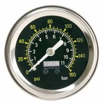 Viair 90085 Single Needle 1.5" Dia Gauge 160 Psi Max Ride Suspension Bag. Fixed Price $21.85.