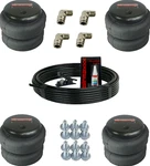 4 Airmaxxx 2500 Ride Suspension Bags Feet 3/8 Hose & Brass Elbow Fittings. Fixed Price $380.00.