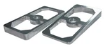 Aluminum Leaf Spring Pinion Shim, 2.50" Wide, 4 Degree Pair. Fixed Price $30.00.
