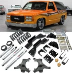 Gmc Yukon 2DR 2WD 1995-1999 4" Front 5" Rear Lowering Drop Kit Sp Shocks. Fixed Price $1295.90.